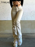 Boyfriend Jeans Women High Waist Fashion Khaki Baggy Jeans Denim Pants Casual Trousers Female Vintage Streetwear Mom