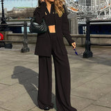Spot 2025 Autumn / Winter New Fashion Temperament Long Sleeve Suit Jacket Casual Pants Suit Three-Piece