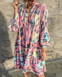 new women's printed French camouflage loose ladies' explosive V-neck