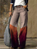 Zingj Plus Size Casual Pants Thin Jeans Wide Leg Pants 211-1-Outfit