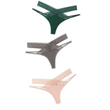 Set Women Sexy Lace Panties Transparent Low-waist Underpant Hollow Out Thong Female Seamless G-string Underwear