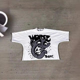 Zingj Men's T-Shirts Oversized Graphics Gothic Harajuku Short-Sleeved Men's T-Shirts Y2k Top Friends 211-1-Outfit