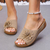 Women's Shoes 2025 Spring And Summer New Slope And Open Toe Wearing Slippers Women Cool