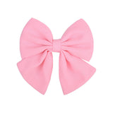 Pcs/lot Cute Solid Cotton Hair Bows With Clip For Girls Hair Clips Handmade Hairpins Barrettes Headwear Kids Hair
