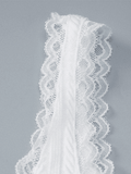 Cropped Lace Trim White Tank Top-Outfit