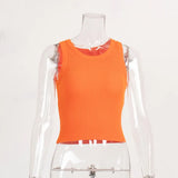 Vest Women 2025 Summer Solid Color Repair Thread Inside The Top Wearing Short Y2K