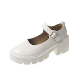 Small Thin Loose Pastry Shoes New Four Seasons Of Women 2025 Leather Shoes Treasure Mary Sole Retro Fashion