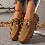 Spring And Autumn Leisure Flat-Bottomed Lefu Shoes Shallow Mouth Pedal Round Head Lady Comfortable Single