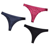 Ice Silk Thong Panties Sexy Women Underwear Female G-string Panties Solid Briefs For Ladies Low Waist Seamless