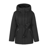 European Goods 2024 New Winter Clothing Brand High-End Foreign Style Small Fragrant Wind Not Bloated Waist Army Green Padded Coat Female Coat-Outfit