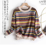 Sweater Women Casual Slim 2021 New O-Neck Bottoming Sweaters Striped Winter Basic Tops Wild Long Sleeve Pullover