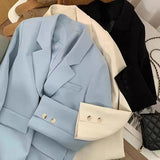 Zingj Jacket Female Spring New Korean Version Classic Two Buckle Temperament Lemon Color Loose Casual Web Celebrity Small