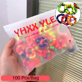 Pcs/Bag Children Cute Candy Random Solid Elastic Hair Bands Girls Lovely Srunchies Rubber Bands Kid Hair