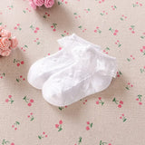 0 to 6 Yrs Toddler Baby Child Girls Ruffle Lace Ankle Cotton Dress Socks Princess Summer Cotton Eyelet Flower