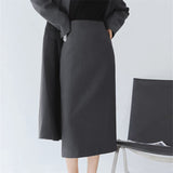 And Long Coffee Dress Women's Summer Open Skirt One High-Waisted Skirt Bag Hip Skirt Suit