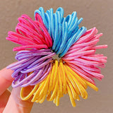 New Girls Candy Colors Nylon Basic Elastic Hair Bands Kids Rubber Bands Headband Scrunchie Fashion Hair
