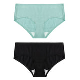 2PCS/Set Women's Panties Cotton Underwear Seamless Plus Size Briefs Low-Rise Soft Panty Women Underpants Female