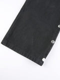 Goth metal buckle pocket cargo pants- Outfit