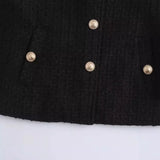 Women's Clothing Texture Autumn Round Collar Short Jacket Jacket In Autumn Winter