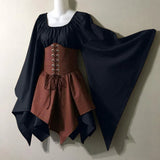 New Party Long-Sleeved Women's Renaissance Medieval Dress Festive