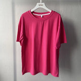 summer t-shirts harajuku oversized t-shirts womens solid color korean fashion girls
