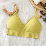 Seamless Women Tube Tops Padded Underwear U-typed Backless Streetwear Female Fitness Tops Tank
