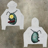 Men's Hoodie Y2K Original Hip-Hop Cartoon Graphic Print Pullover Fashion Leisure Loose Sports Shirt