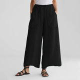 Cotton And Linen Casual Large Pocket