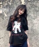 Print Loose Fashion Kawaii Tops Y2k Aesthetic Streetwear Casual All Match Women T-shirt Japanese Grunge Harajuku
