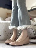 Fairy Wind Round Head Retro Bow Coarse Single Shoes Summer New Fashion Mary Treasure