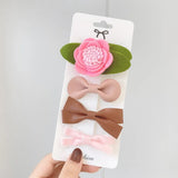 New Leopard Printed Bowknot Hair Clips For Cute Girls Lace Handmade Hairpins Boutique Barrettes Kids Hair