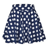 Summer Hot Wave Dot Mini Skirt Red