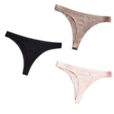 Seamless Thong Panties Sexy Briefs Solid Soft Thin Thongs Women Underwear Panties for Female Ladies Panty G String