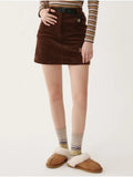 Women's New Korean Fashion Bear Jacquard Skirt High Waist Knitted Skirt Bag Hip Kawaii Mini