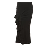 Summer New Women's Solid Color Body Street Fashion High-Waisted Hip Open