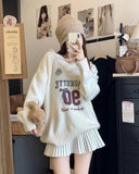 Knit Jersey Print Sweater- Outfit