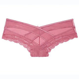 Sexy Panties Women Traceless Crotch of Cotton Briefs Lingerie High Quality Lace Hollow Out Underpants Intimates