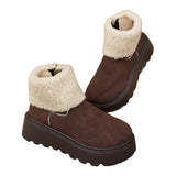 Bottom Plus Thick Winter Snow Boots Women's Fur Integrated 2025 New Waterproof Short To Keep Warm And Velvet Women's