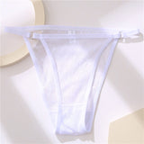 Transparent Lace Mesh Women Briefs Female Underwear Breathable Low Waist Panties Lady Thongs Intimates Lingerie