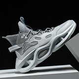 High-top Chunky Sneaker Men Running Shoes Waterproof Leather Sport Shoes Thick Sole Jogging Walking Shoes Zapatillas