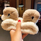 Face Hair Holder Hairbands Soft Warm Coral Fleece Bow Animal Ears Headband For Women Girls Turban Fashion Hair