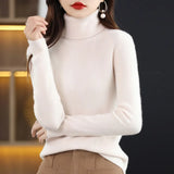 Zingj Autumn Winter New Turtleneck Sweater Set Slim Thin Close-Fitting Knit Bottom With Coat Money-Outfit