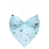Sweat Cute Summer Backless Halter Top Summer Ruched Sexy Crop Tops Tees Fashion Sleeveless Camisole
