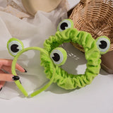 Frog Makeup Headband Wide-brimmed Elastic Hairbands Cute Girls Hair Bands Women Hair Accessories Girls