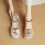 Summer 2025 New Casual Simple Platform Open-Toe Roman Women's