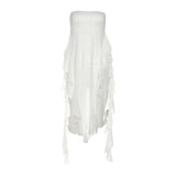 Summer Fashion Trend Women's New Word Shoulder Repair Back Siconfide Su Solid Color Bhair