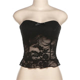 Spring Fashion Trend Women's New Shoulder Repair Exposed Umbilly Lace With A Small