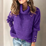 Zingj Winter Autumn And Winter Women's Hoodie Turtleneck Sweater Top In Stock-Outfit