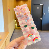 Children Cute Cartoon Fruit Elastic Hair Bands Girls Baby Lovely Rubber Bands Ponytail Holder Kids Hair