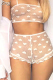 Sexy Women Lace Tulle Lingerie Set Ruffle Sleepwear Babydoll Ladies Sexy Bandeau Underwear Nightwear Exotic Sets